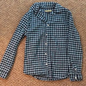 Blue plaid flannel